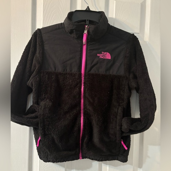 The North Face Black and Pink Kids Jacket - Picture 1 of 5